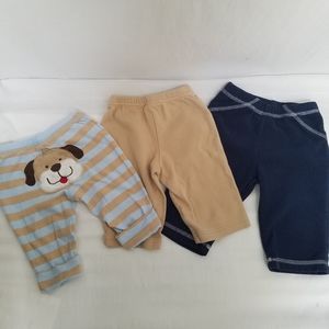 Bundle of 3 Carter's Infant Pants